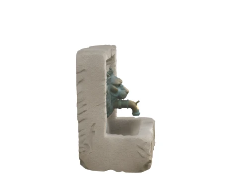 Heavy Stone Garden Trough Fountain 3D Model