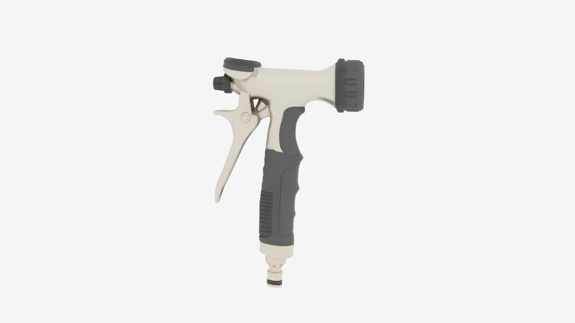 Heavy-Duty Hose Nozzle Pistol Sprayer 3D Model .c4d .max .obj .3ds .fbx .stl .blend 