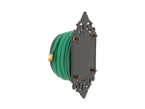 Wall Mounted Hose Holder with Bracket 3D Model