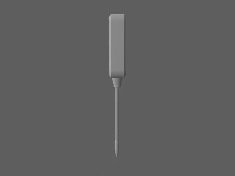 Digital Soil pH Moisture Meter Probe 3D Model