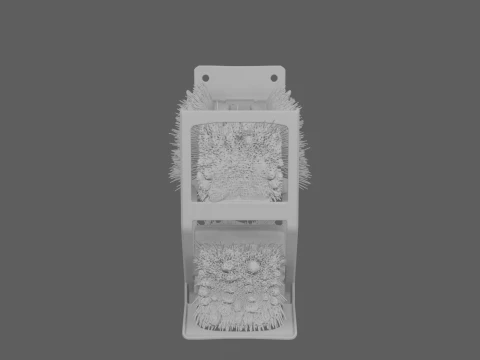 ブーツクリーニングブラシステーション（泥付き） 3Dモデル
