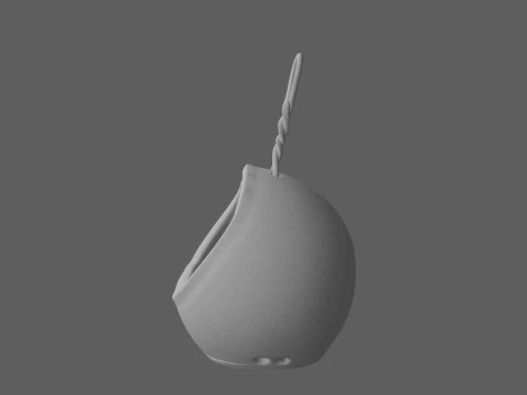 Ceramic Bird Nesting Cup with Hanger 3D Model