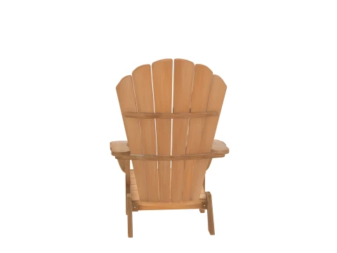 Natural Cedar Adirondack Chair Detailed 3D Model