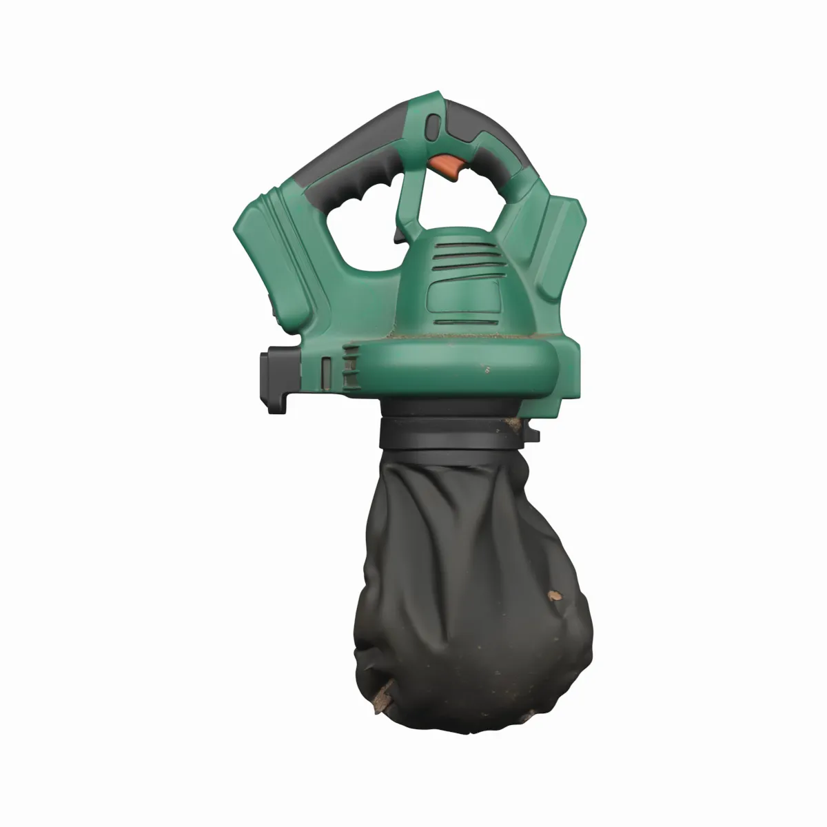Handheld Garden Vacuum Blower Green 3D Model .c4d .max .obj .3ds .fbx .stl .blend 