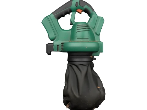 Aspirapolvere portatile da giardino verde Modello 3D