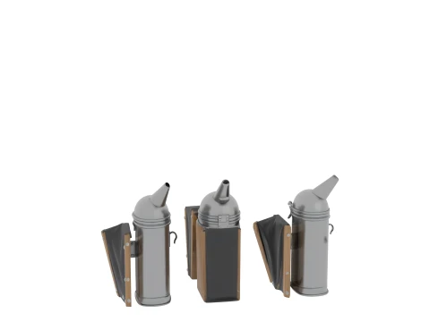 Classic Beekeeper Bellows Smoker Stainless Steel 3D Model