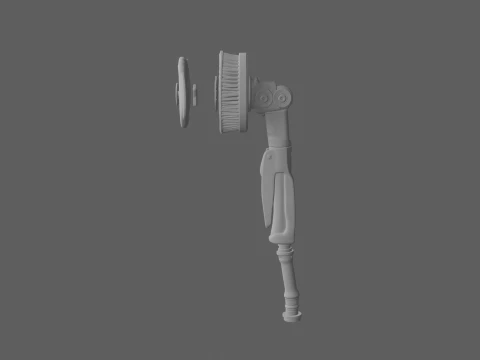 Pulverizador de jardim pesado de a&ccedil;o inoxid&aacute;vel com escova Modelo 3D