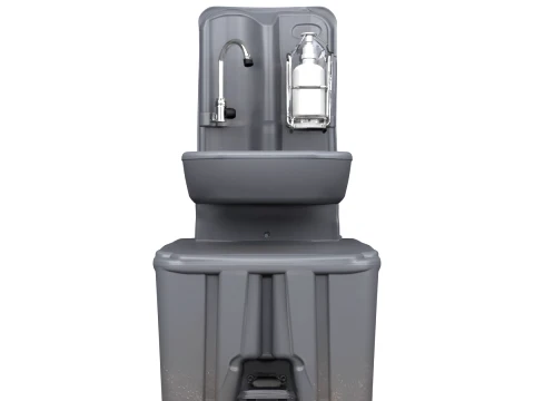 Compact Outdoor Handwash Station with Foot Pump 3D Model