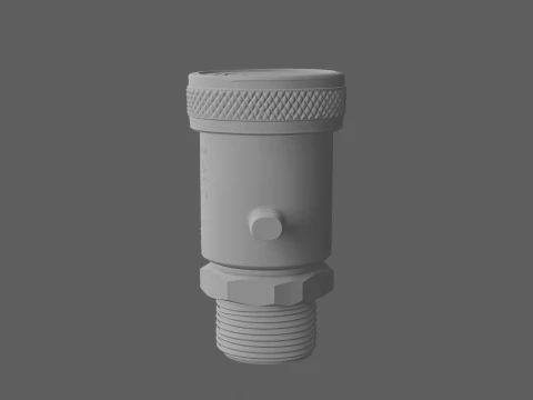 Dispositivo de preven&ccedil;&atilde;o de refluxo do disjuntor de v&aacute;cuo de extremidade de mangueira de metal Modelo 3D