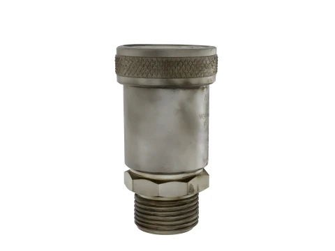 Dispositivo de preven&ccedil;&atilde;o de refluxo do disjuntor de v&aacute;cuo de extremidade de mangueira de metal Modelo 3D