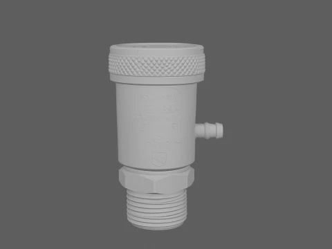 Dispositivo de preven&ccedil;&atilde;o de refluxo do disjuntor de v&aacute;cuo de extremidade de mangueira de metal Modelo 3D