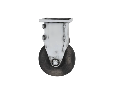 Large Garden Gate Wheel Caster Galvanized Assembly 3D Model