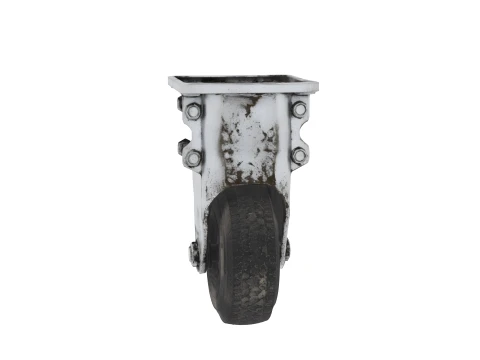 Large Garden Gate Wheel Caster Galvanized Assembly 3D Model