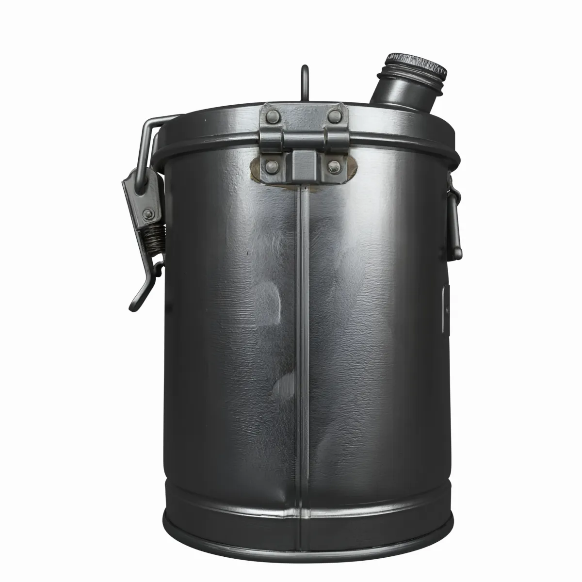 Mouse Proof Galvanized Metal Feed Bin Detailed 3D Model .c4d .max .obj .3ds .fbx .stl .blend 
