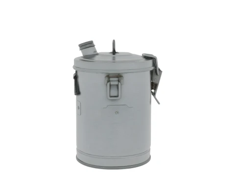 Mouse Proof Galvanized Metal Feed Bin Detailed 3D Model