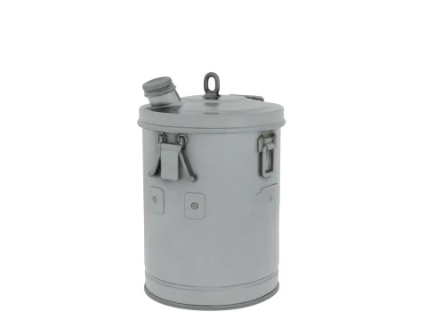 Mouse Proof Galvanized Metal Feed Bin Detailed 3D Model