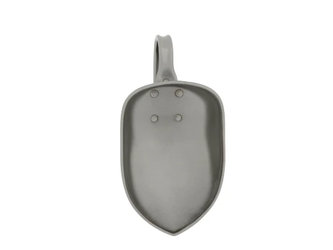Stainless Steel Grain Scoop with Flour Dust 3D Model