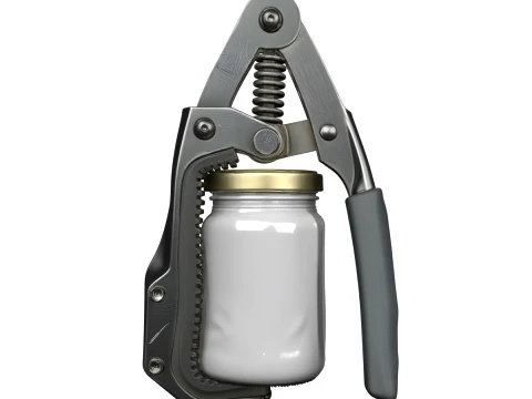 Spring Loaded Jar Opener Clamp Tool Mechanism 3D Model