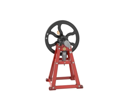 Heavy Duty Manual Log Splitter with Flywheel 3D Model