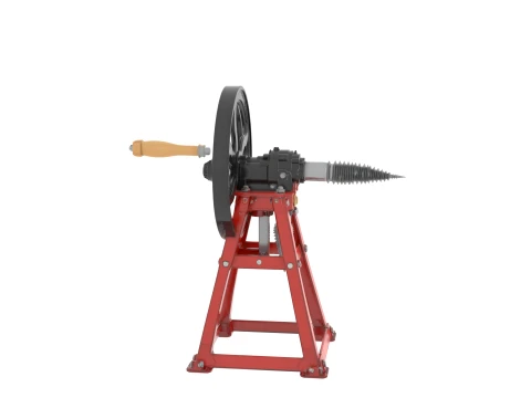 Heavy Duty Manual Log Splitter with Flywheel 3D Model