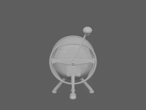Stainless Steel Food Mill Crank Handle 3D Model