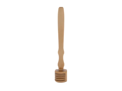 Wooden Sauerkraut Pounder with Ridged Head 3D Model