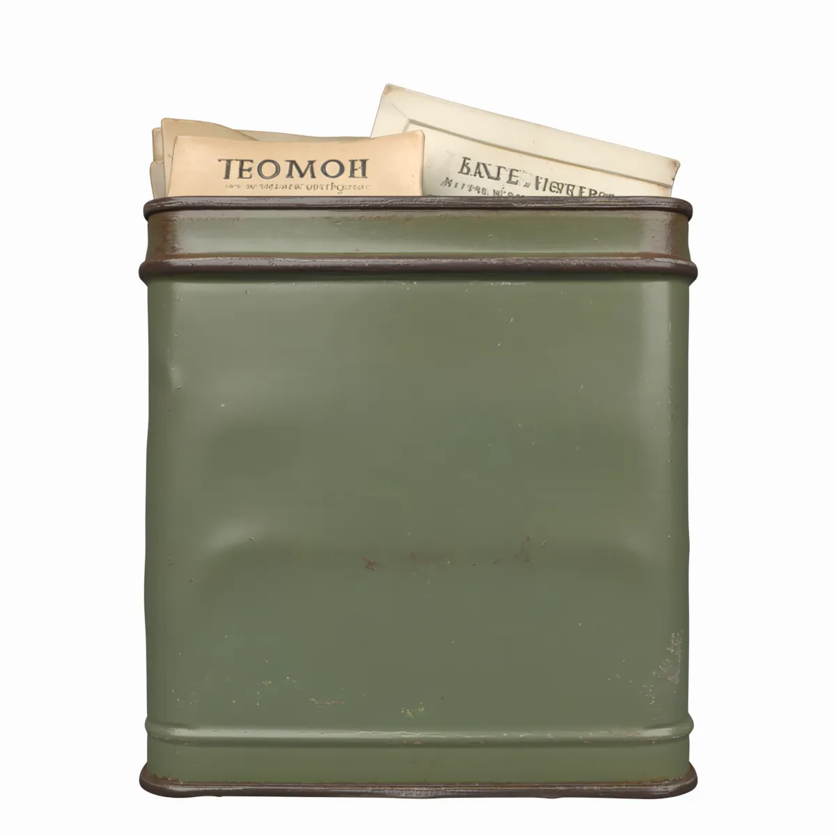 Vintage Metal Seed Storage Tin with Seed Packets 3D Model .c4d .max .obj .3ds .fbx .stl .blend