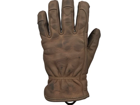 Heavy Leather Garden Gloves with Dirt Stains 3D Model