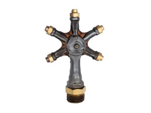 Vintage Cast Iron Rotating Garden Sprinkler 3D Model