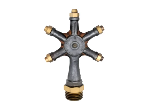 Vintage Cast Iron Rotating Garden Sprinkler 3D Model