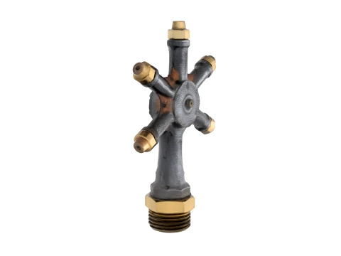 Vintage Cast Iron Rotating Garden Sprinkler 3D Model