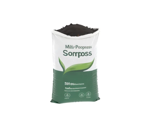 50 Liter Garden Potting Compost Bag with Soil 3D Model