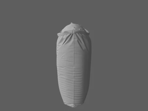 50 Liter Garden Potting Compost Bag with Soil 3D Model