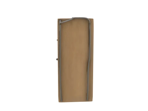 Classic Wooden Snap Rat Trap with Cheese Bait 3D Model