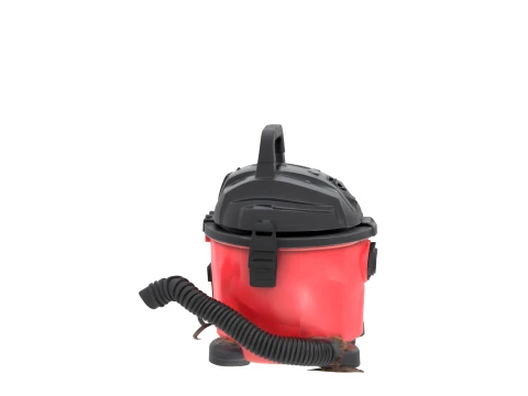 Portable Red Shop Vacuum Wet Dry with Hose 3D Model