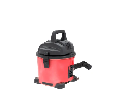 Portable Red Shop Vacuum Wet Dry with Hose 3D Model