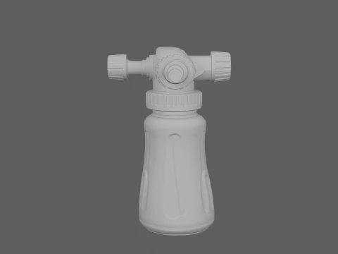 Hose-End Garden Sprayer Bottle with Mixing Dial 3D Model