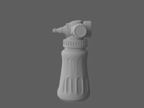Hose-End Garden Sprayer Bottle with Mixing Dial 3D Model