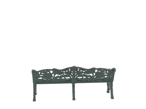 Banc d'ext&eacute;rieur en fonte victorienne lourde orn&eacute;e Modèle 3D