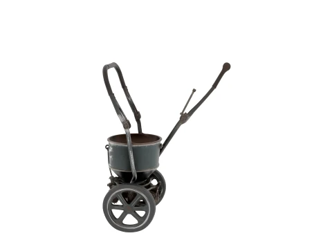 &Eacute;pandeur d&rsquo;engrais pour graines de jardin &agrave; roues vintage Modèle 3D