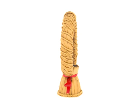 Figurine de paille de chariot de ma&iuml;s traditionnelle tiss&eacute;e &agrave; la main Modèle 3D