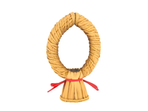 Hand-Woven Traditional Corn Dolly Straw Figure 3D Model