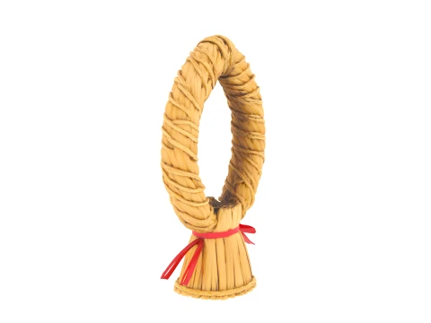 Hand-Woven Traditional Corn Dolly Straw Figure 3D Model