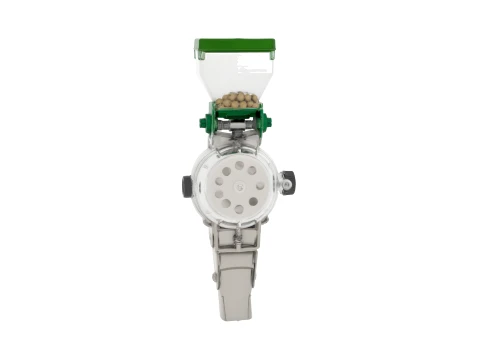Precision Hand Seeder Tool with Carrot Seeds 3D Model