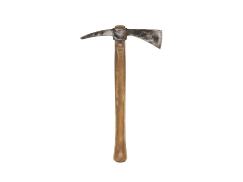 Heavy Garden Mattock Adze Pick Forged Steel 3D Model