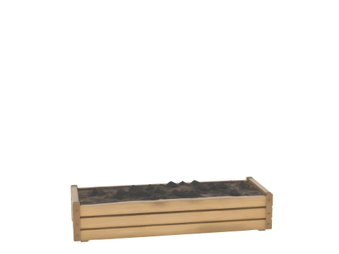 Handcrafted Wooden Truffle Forcing Box with Substrate 3D Model