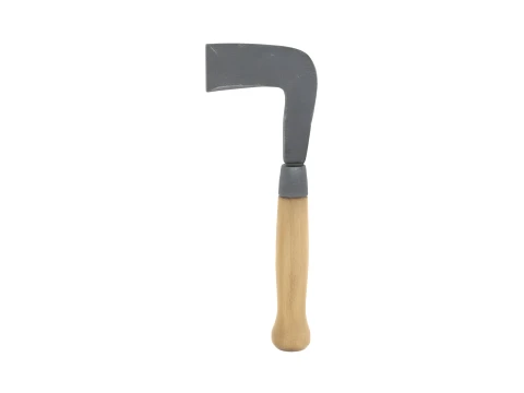 Bark Stripper Spud with Oak Handle and Steel Blade 3D Model
