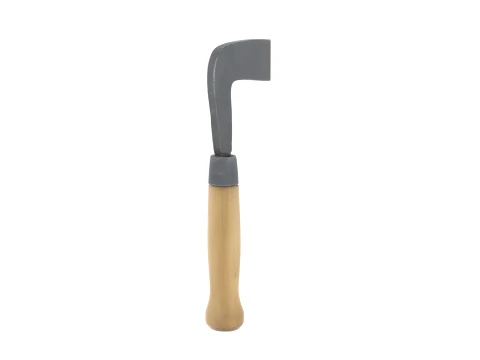 Bark Stripper Spud with Oak Handle and Steel Blade 3D Model