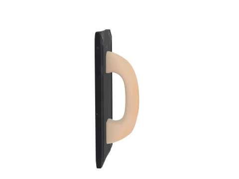 Manual Grout Float with Rubber Pad and Wooden Handle 3D Model