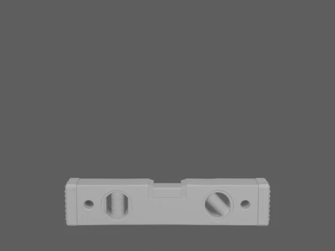 Torpedo Spirit Level with Magnetic Base and Vials 3D Model